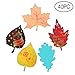 Happy Fall Party Decorations Colorful Magic Color Scratch Fall Leaves For Autumn Harvest Birthday Thanksgiving Party Supplies-40 Pack