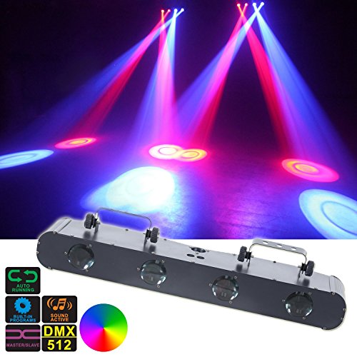 DragonX 4EYE Color Changing RGBW Sound Activated Night Club Light/ LED
