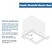 DreamLine SlimLine 34 in. D x 48 in. W x 2 3/4 in. H Left Drain Double Threshold Shower Base in White, DLT-1034481