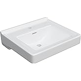 PROFLO PF5711 20" Rectangular Vitreous China Wall Mounted Bathroom Sink with Overflow and 1 Faucet Hole at 0" Centers - White