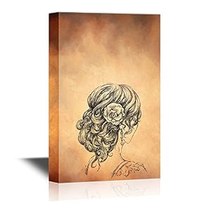 Hand Drawn Back of a Lady