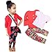 Franterd Baby Girls Clothes Set, Long Sleeve T-Shirt Tops+Coat+Pants Outfits