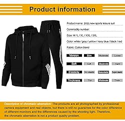 lionpaul Mens Full Zipper Hoodie and Sweatpants Set