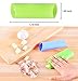 Acerich Peeler 4 Pcs Silicone Garlic Roller Peeling Tube Easy Useful Kitchen Tools (Blue & Green)