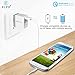 Elzo Quick Charge 3.0 18W USB Wall Charger Adapter Fast Portable Charger With A 3.3ft Rapid Quick Charge Micro USB Cable For Samsung Galaxy/Note, LG Flex2/V10/G4, Nexus 6, Motorola Droid/X, White