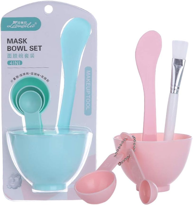 DUOYO 6pcs/Set Face Mask Bowl Sets Portable Mixing Durable Convenient Facial Care Mask Tool Facial Beauty Tool for Ladies Girls