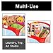 Smart Design Kids Pop Up Organizer with Animal Print - VentilAir Mesh Netting - for Toddlers, Baby Clothes, Plushies, and Toys - Home Organization - Cube - 10.5 x 11 Inch - Red Fire Truck