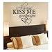 Edtoy ALWAYS KISS ME GOODNIGHT LOVE Wall Quote Sticker Art Decal Vinyl Baby Room Decor Mural