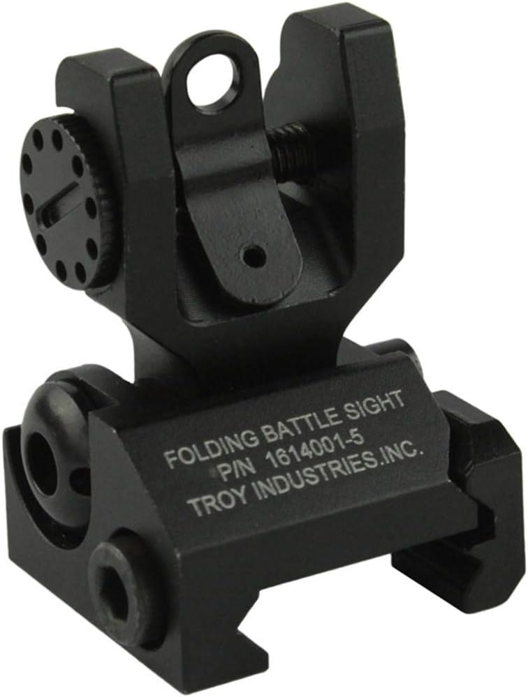 Low Profile AR Flip Up Sights Positive Lock Down/lock Up Design Ghost/peep Sight Option with Windage and Elevation