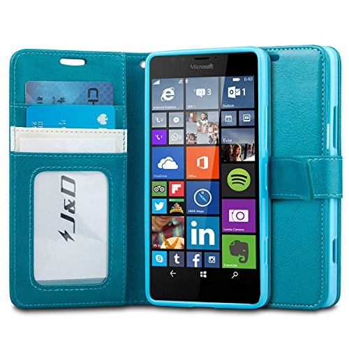 Lumia 950 case, j&d [wallet stand] microsoft lumia …