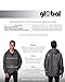 Global Blank Windbreaker Men’s Rain Jacket, Waterproof Hoodie Zip-Up Anorak