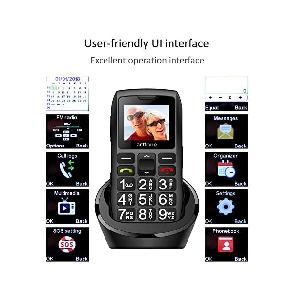 artfone-senior-cell-phone-with-large-keys-and-without-contract-dual-SIM-pensioner-cell-phone-1400-mAh-battery-Long-standby-time-177-inch-color-display-2G-GSM-phone-with-charging-station artfone senior cell phone with large keys and without contract, dual SIM pensioner cell phone, 1400 mAh battery Long…