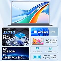 BLUEING 15.6" Laptop Computer, Windows 11