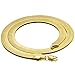 L & L Nation Herringbone Necklace Jewelry Chain 90s Hip Hop Bling: 14K Gold Plated Snake Chain Necklace - Herringbone Costume Jewelry for Men - Perfect for Fashion Jewelry and Bling Jewelry Lovers