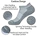 LITERRA Womens Ankle Socks 6-Pairs Athletic Running Sport Socks With Cushioned Sole
