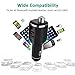 Stoon Bluetooth FM Transmitter, Wireless Car Radio Adapter with Dual USB Car Charger Ports 5V/2.4A, Hands-Free Calling, Bluetooth Receiver with LED Display for iPhone iPad iPod Samsung Android