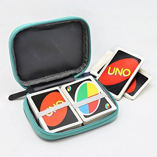 Travel Carrying Case for UNO Card Game Fit up to 150 Cards, Soft Cloth Waterproof Anti-scratch Around Protection for UNO Card on the Outdoor Gaming or Camping