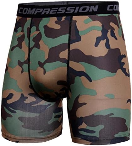 HARRYSTORE Men's Performance Compression Shorts,Man Gym Bodybuilding Compression Tight Pants Base Under Layer Running Shorts Warm Cool Dry