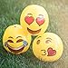 Emoji Universe Inflatable Beach Balls - Emoji Party Pool Beach Balls Kids, Toddlers Adults | Competitive Sports Fun | Indoor Outdoor 18