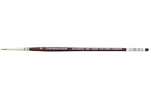 Grumbacher Goldenedge Golden Toray Round Watercolor Brush, Synthetic Bristles, Size Z (4620.Z)
