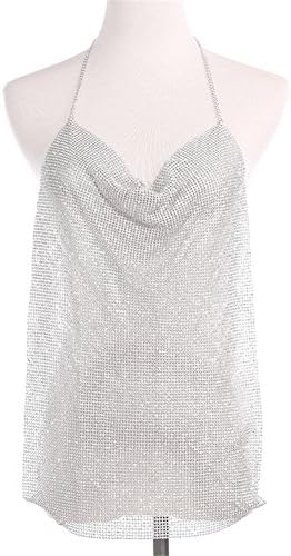Bangood Women's Sexy Rhinestones Body Chain Harness Bra Chain Necklace