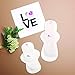 Hesta Reusable Pads - Cotton Cover Layer, Menstrual Pads, 3 Count (Large, Wing/White)