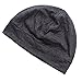 BW Men Cotton Sleep Cap Cancer Patients Chemo Beanie Hat for Summer Deep Grey