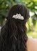 Missgrace Crystal Jewelry Comb Bridal Headpiece Hair Clip Headband (Silver)