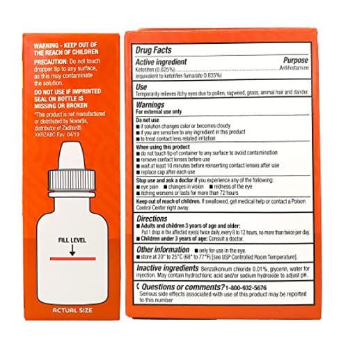 Rite Aid Eye Itch Relief Antihistamine Eye Drops, Original Prescription