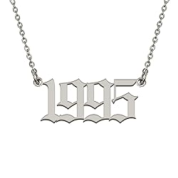GR859C Date Necklace Number Pendant Necklace 1995