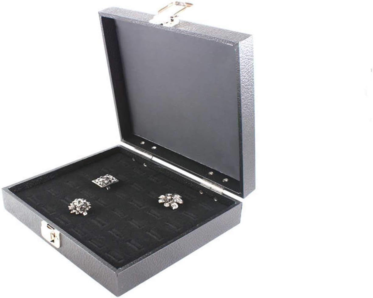 Ring Display Box Tray for 36 Rings with Solid Lid Jewellery Ring Holder