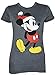 Disney Classic Christmas Mickey Mouse Standing Juniors T-Shirt