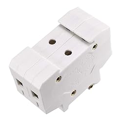 uxcell DIN Rail Mount Fuse Holder 2 Pole RT18-32