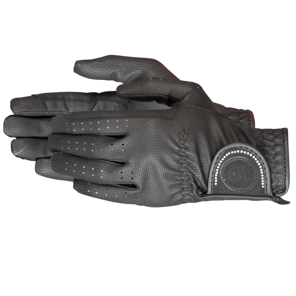 PFIFF Brilliant 102598 Riding Gloves with Rhinestones Black 8