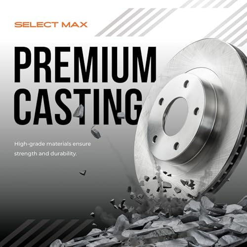 MAX Advanced Brakes - Brake Kit For 2013-2015 Honda Civic (EX, EX-L, Touring)| Carbon Ceramic Brake and Rotor Kit Front and Rear| OE Replacement Brake Rotors