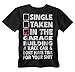 Single Taken in The Garage Building A Racecar T-Shirt (X-Large) Black