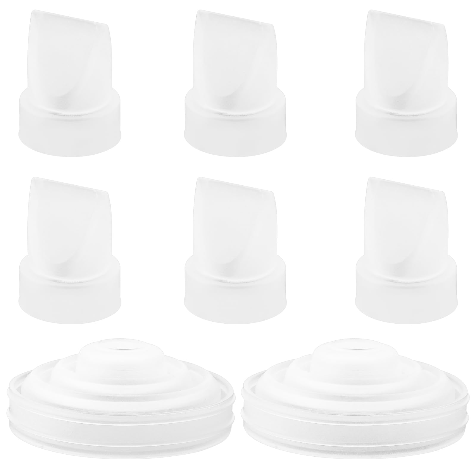 6pcs Duckbill Valve & 2pcs Silicone Diaphragm Compatible with Momcozy m5, Silicone Breast Pump Replacement Parts Accessories Breastfeeding Supplies for Momcozy M5 Brest Pump