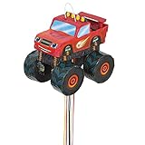 Unique Blaze and The Monster Machines Pinata, Shaped Pull String