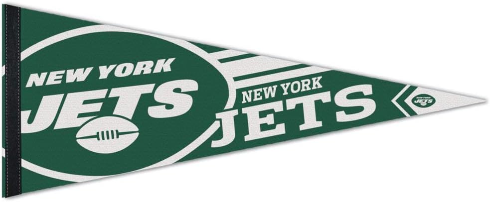 NFL 14522115 New York Jets Premium Pennant, 12" X 30"
