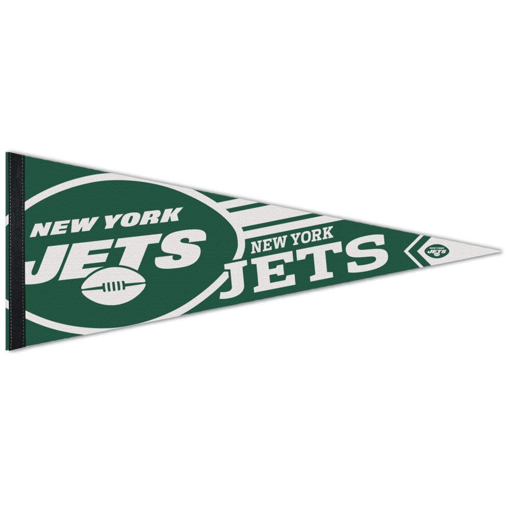 NFL 14522115 New York Jets Premium Pennant, 12" X 30"