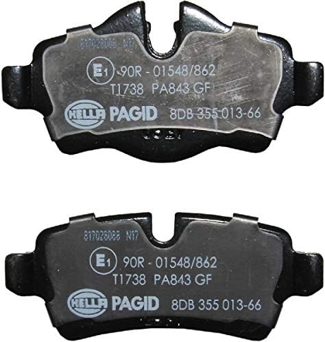 Parts Panther OE Replacement for 2007-2015 Mini Cooper Rear Disc Brake Pad Set (All Black/Baker Street/Base/Bayswater/Camden/Chili/Classic/Clubman/Coupe/Coupe John Cooper Works/Coupe S)