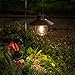 EKQ ROJOY 1Pack Upgrade Hanging Solar Lights Lantern with 1 Shepherd Hook,Metal Solar Waterproof Lantern for Pathway Garden Outdoor (1Pack) (Black)