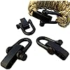 Zorpia-6-pc-Stainless-Steel-D-Shackle-4-Holes-Adjuster-for-Survival-Bracelets-with-Cosmos-Fastening-Strap-stainless-steel-U-shaped-adjustable-shackle-with-4-holes-for-paracord-bracelets