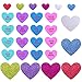 Ruisita 500 Pieces Foam Hearts Stickers Valentine's Day Conversation Hearts Stickers Self-Adhesive Glitter Heart Shaped Foam Stickers for Valentine's Day