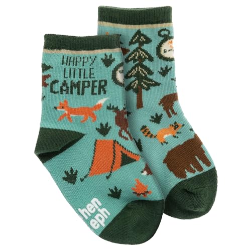 Stephen Joseph, Toddler Kids Boys Girls Unisex Non-Slip Fashion Cotton Crew Socks, Outdoor, Medium US