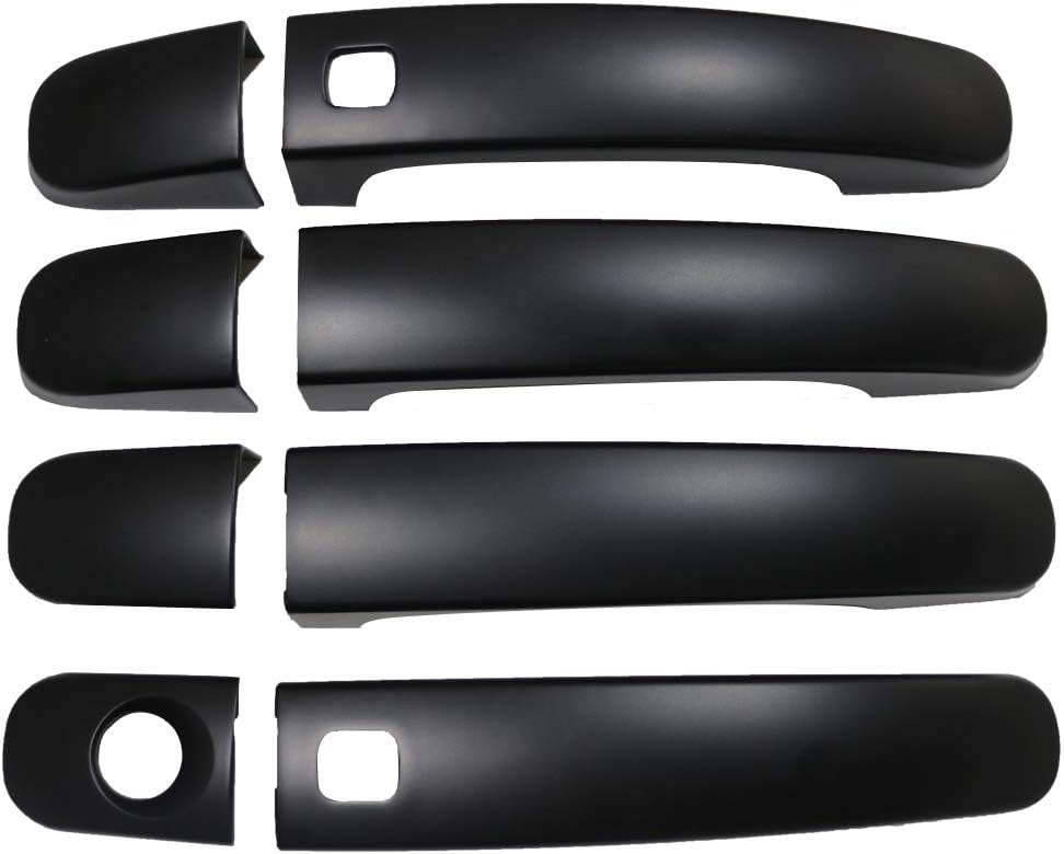JHCHAN 2011-2022 Door Handle Protectors for Ford Ranger Wildtrak Accessories T6 T7 T8 Raptor XL XLS Limited Everest Door Handle Cover Scratch Guard with Smart Keyhole Matte Black 4PCS - Image 4