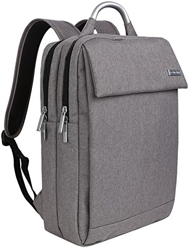 Prince Travel 15.6" Laptop Computer Backpack Waterproof Shockproof and Lightweight Oxford Fabric Travel Backpack College Bookbags School Bag (04, Grey)