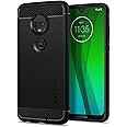 Spigen Rugged Armor Designed for Moto G7 Case/Designed for Moto G7 Plus Case (2019) - Matte Black