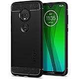 Spigen Rugged Armor Designed for Moto G7 Case/Designed for Moto G7 Plus Case (2019) - Matte Black