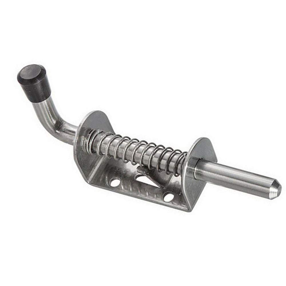 Heavy Duty Steel Spring, 1pc Animal Bolt Spring Latch for Garage, Stable Shed Door, etc(120mm)